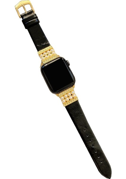 Apple Watch 4 5 6 7 8 Ultra 45MM 44MM 42MM Inci Taşlı Kordon