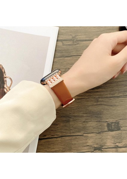 Apple Watch 4 5 6 7 8 Ultra 45MM 44MM 42MM Inci Taşlı Kordon modelleri