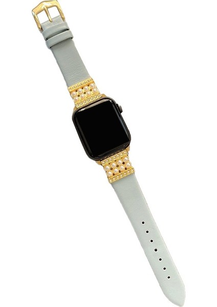 Apple Watch 4 5 6 7 8 Ultra 45MM 44MM 42MM Inci Taşlı Kordon