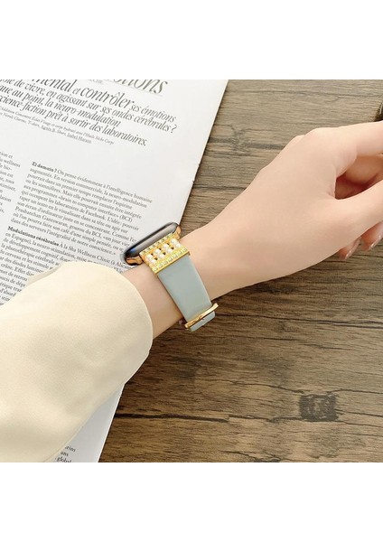 Apple Watch 4 5 6 7 8 Ultra 45MM 44MM 42MM Inci Taşlı Kordon