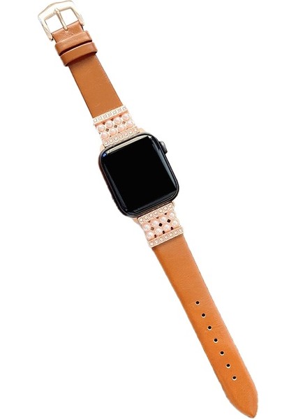 Apple Watch 2 3 4 5 6 7 8 41MM 40MM 38MM Inci Taşlı Kordon