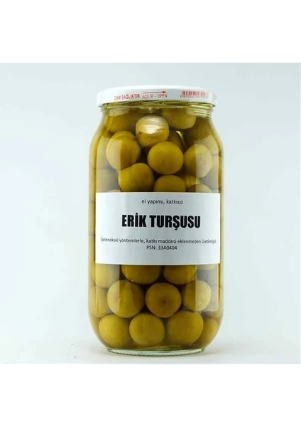 33 Tarsus Yöresel Ev Yapımı Erik Turşusu 1000 G