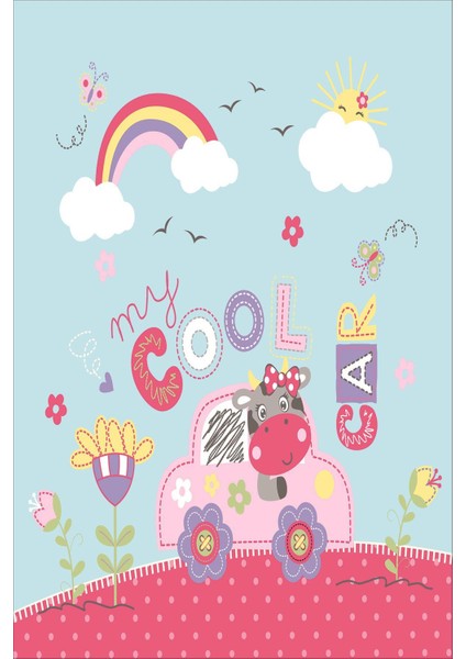 Dijital Baskılı Kaymaz Taban Yıkanabilir Modern Çocuk Odası Halısı VHÇ-HP-632 fiyatları