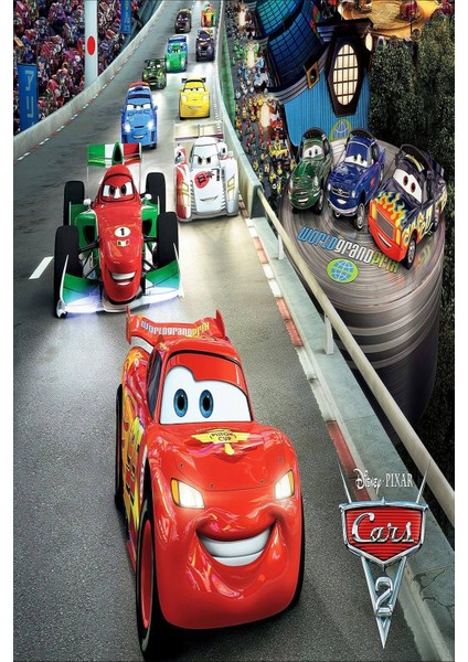 Dijital Baskılı Kaymaz Taban Yıkanabilir Modern Arabalı Çocuk Odası Halısı VHÇ-HP-794