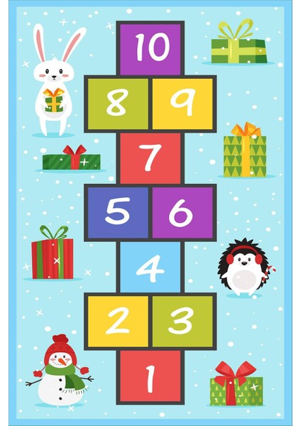 Dijital Baskılı Kaymaz Taban Yıkanabilir Modern Çocuk Odası Halısı VHÇ-HP-692 fiyatları