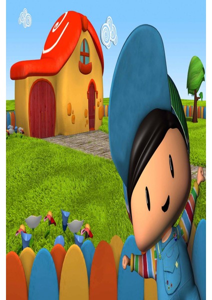 Dijital Baskılı Kaymaz Taban Yıkanabilir Çizgi Film Desenli Çocuk Odası Halısı VHÇ-HT-1132 fiyatları