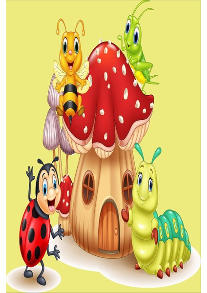 Dijital Baskılı Kaymaz Taban Yıkanabilir Modern Çocuk Odası Halısı VHÇ-HP-727 fiyatları