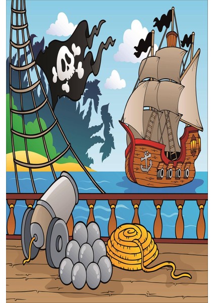 Dijital Baskılı Kaymaz Taban Yıkanabilir Modern Çocuk Odası Halısı VHÇ-HP-762