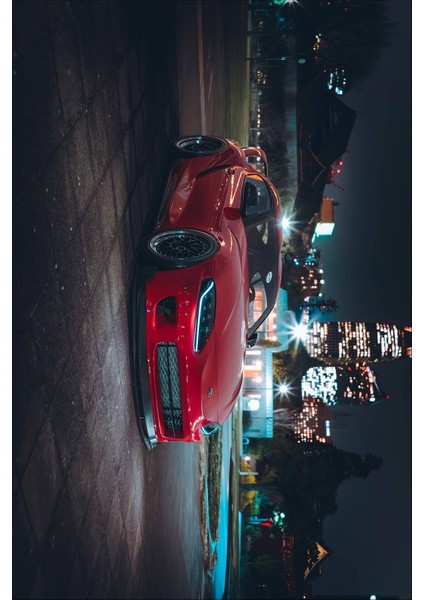 Dijital Baskılı Kaymaz Taban Yıkanabilir Modern Arabalı Çocuk Odası Halısı VHÇ-SD-199