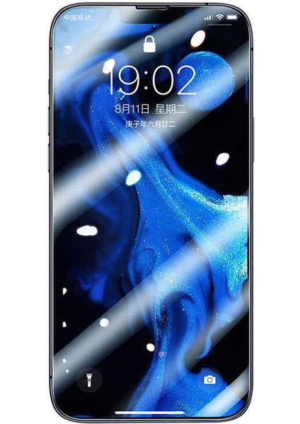 iPhone 14 Plus Tam Kaplayan Tamperli Cam Ekran Koruyucu Curved Kırılmaz Kenar