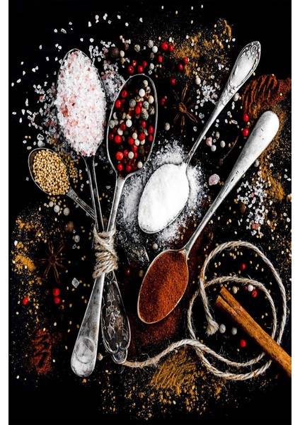 Dijital Baskılı Kaymaz Taban Yıkanabilir Baharat Desenli Modern Mutfak Halısı VHM-HM-583 fiyatları