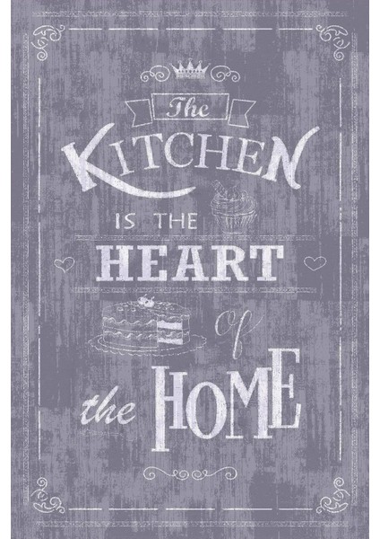 Dijital Baskılı Kaymaz Taban Yıkanabilir Kitchen Yazılı Modern Mutfak Halısı VHM-SD-522 fiyatları