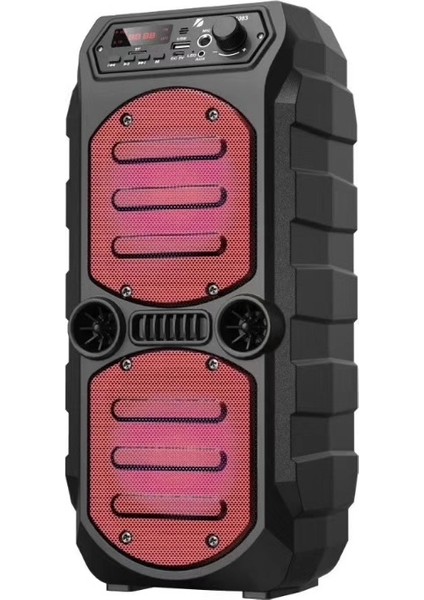 Kts 1083 Outdoor Parti Bluetooth Hoparlör 4 Inç × 2 Radyo-Usb-Tf Giriş KTS-1083
