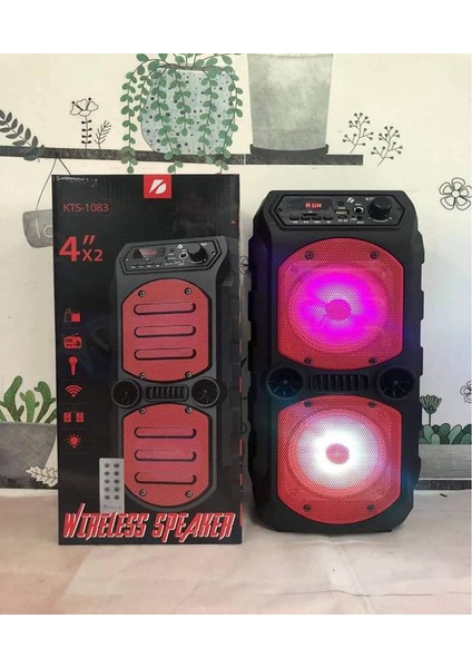 Kts 1083 Outdoor Parti Bluetooth Hoparlör 4 Inç × 2 Radyo-Usb-Tf Giriş KTS-1083 fiyatları
