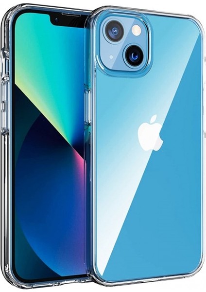 Iphone 14 Kılıf Kamera Korumalı Silikon Şeffaf + Ekran Koruyucu Nano
