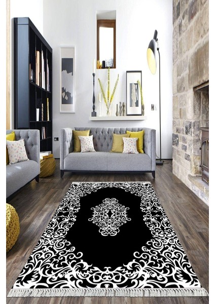 Dijital Baskılı Kaymaz Taban Yıkanabilir Göbekli Salon Halısı Mutfak Halısı Yolluk Vh-Hk-21