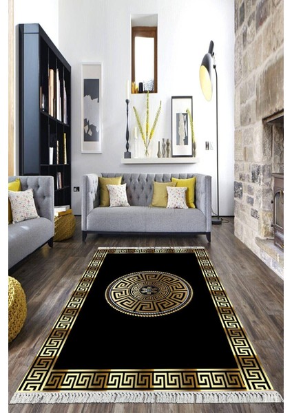 Dijital Baskılı Kaymaz Taban Yıkanabilir Çerçeveli Salon Halısı Mutfak Halısı Yolluk Vh-Hk-22