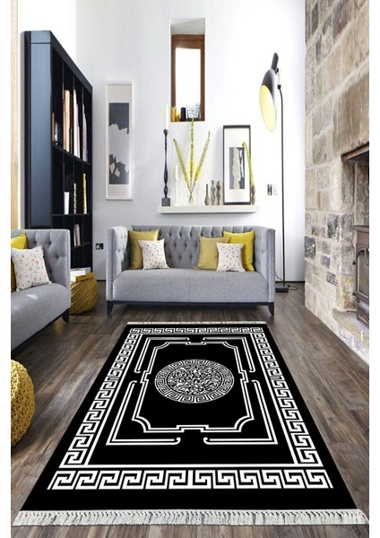 Dijital Baskılı Kaymaz Taban Yıkanabilir Çerçeveli Salon Halısı Mutfak Halısı Yolluk Vh-Hk-23