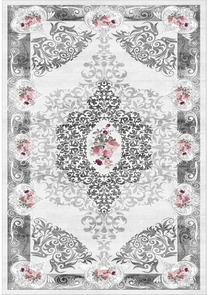 Dijital Baskılı Kaymaz Taban Yıkanabilir Çiçekli Salon Halısı Mutfak Halısı Yolluk Vh-Hk-56 fiyatları