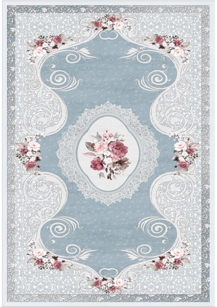 Dijital Baskılı Kaymaz Taban Yıkanabilir Çiçekli Salon Halısı Mutfak Halısı Yolluk Vh-Hk-53 fiyatları