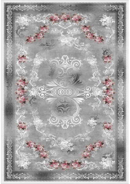 Dijital Baskılı Kaymaz Taban Yıkanabilir Çiçekli Salon Halısı Mutfak Halısı Yolluk Vh-Hk-60 fiyatları