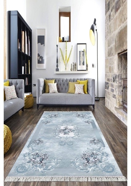 Dijital Baskılı Kaymaz Taban Yıkanabilir Klasik Salon Halısı Mutfak Halısı Yolluk Vh-Hk-69