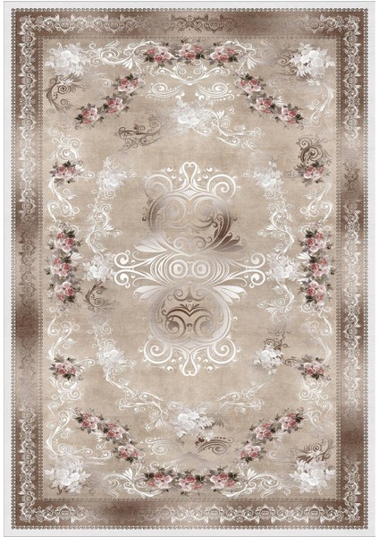 Dijital Baskılı Kaymaz Taban Yıkanabilir Çiçekli Salon Halısı Mutfak Halısı Yolluk Vh-Hk-61 fiyatları