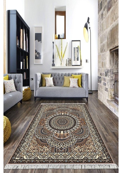 Dijital Baskılı Kaymaz Taban Yıkanabilir Çerçeveli Salon Halısı Mutfak Halısı Yolluk Vh-Hk-78