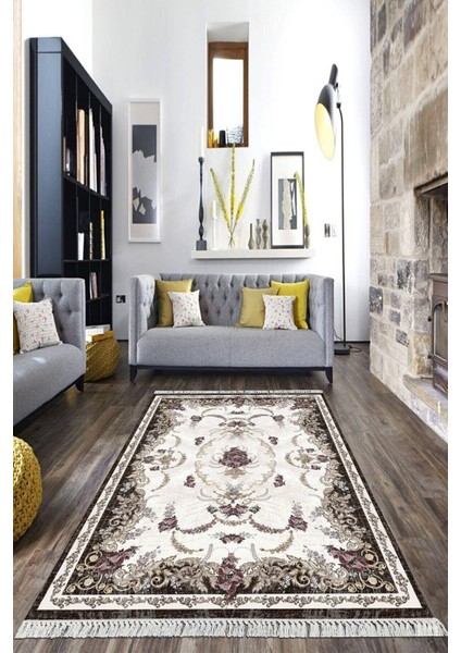 Dijital Baskılı Kaymaz Taban Yıkanabilir Çerçeveli Salon Halısı Mutfak Halısı Yolluk Vh-Hk-77