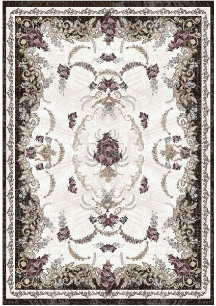 Dijital Baskılı Kaymaz Taban Yıkanabilir Çerçeveli Salon Halısı Mutfak Halısı Yolluk Vh-Hk-77