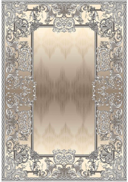 Dijital Baskılı Kaymaz Taban Yıkanabilir Klasik Salon Halısı Mutfak Halısı Yolluk Vh-Hk-81