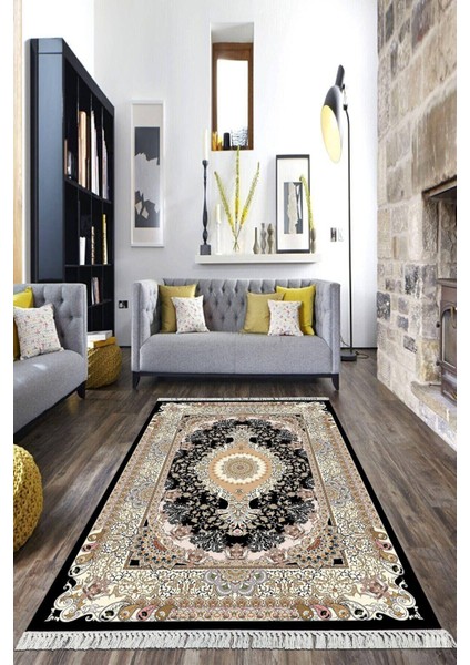 Dijital Baskılı Kaymaz Taban Yıkanabilir Çerçeveli Salon Halısı Mutfak Halısı Yolluk Vh-Hk-95