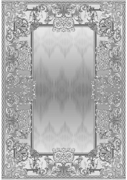 Dijital Baskılı Kaymaz Taban Yıkanabilir Klasik Salon Halısı Mutfak Halısı Yolluk Vh-Hk-85