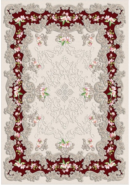 Dijital Baskılı Kaymaz Taban Yıkanabilir Klasik Salon Halısı Mutfak Halısı Yolluk VH-HK-113