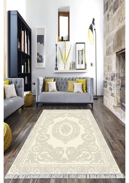 Dijital Baskılı Kaymaz Taban Yıkanabilir Göbekli Salon Halısı Mutfak Halısı Yolluk VH-HK-120