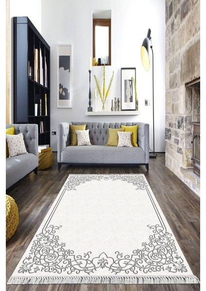 Dijital Baskılı Kaymaz Taban Yıkanabilir Klasik Salon Halısı Mutfak Halısı Yolluk VH-HK-148