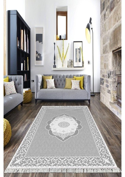 Dijital Baskılı Kaymaz Taban Yıkanabilir Çerçeveli Salon Halısı Mutfak Halısı Yolluk VH-HK-149
