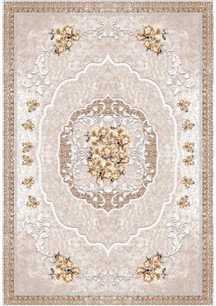 Dijital Baskılı Kaymaz Taban Yıkanabilir Göbekli Salon Halısı Mutfak Halısı Yolluk VH-HK-167 fiyatları