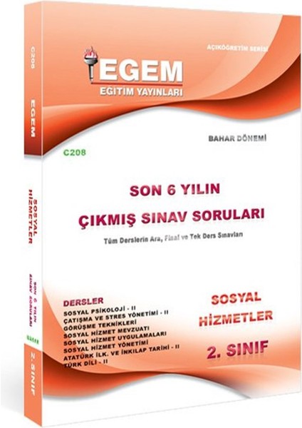 AÖFanad. Sosyal Hizmetler 2. Sınıf Güz ve Bahar 2 ve 4 Dönem Konu Anlatımlı Soru Set