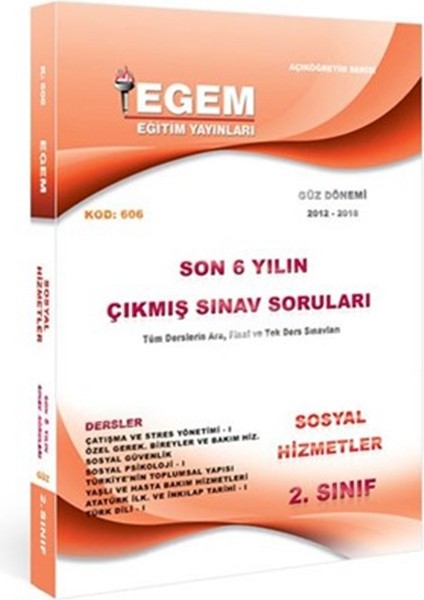 AÖFanad. Sosyal Hizmetler 2. Sınıf Güz ve Bahar 2 ve 4 Dönem Konu Anlatımlı Soru Set