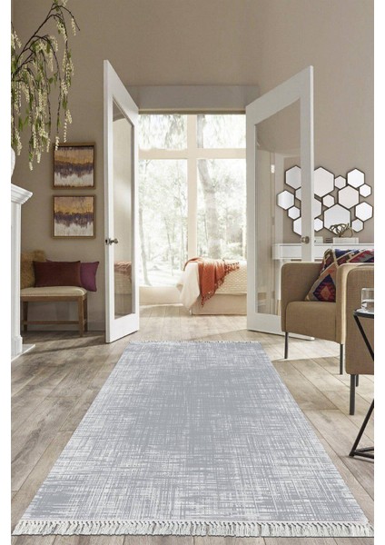 Dijital Baskılı Kaymaz Taban Yıkanabilir Sade Model Salon Halısı Mutfak Halısı Yolluk VH-HS-180