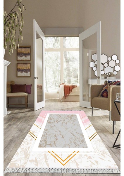 Dijital Baskılı Kaymaz Taban Yıkanabilir Modern Salon Halısı Mutfak Halısı Yolluk VH-HS-278