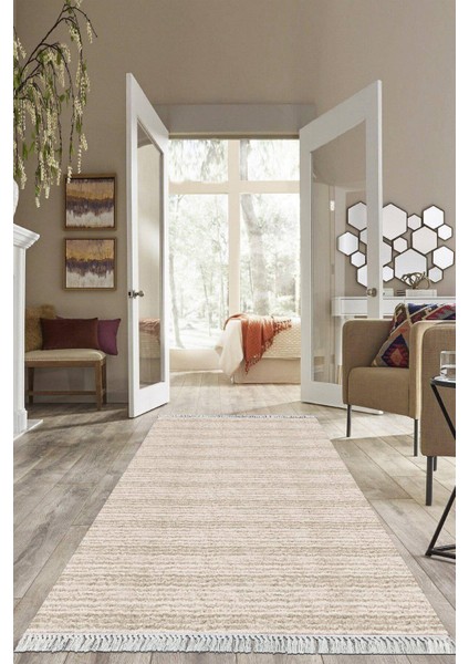 Dijital Baskılı Kaymaz Taban Yıkanabilir Sade Model Salon Halısı Mutfak Halısı Yolluk VH-HS-217