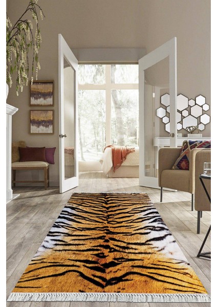 Dijital Baskılı Kaymaz Taban Yıkanabilir Modern Salon Halısı Mutfak Halısı Yolluk VH-HS-347