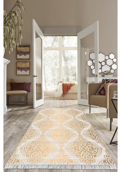 Dijital Baskılı Kaymaz Taban Yıkanabilir Modern Salon Halısı Mutfak Halısı Yolluk VH-HS-344