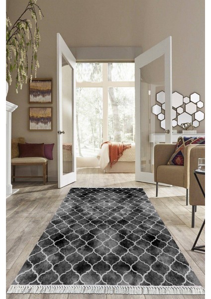 Dijital Baskılı Kaymaz Taban Yıkanabilir Modern Salon Halısı Mutfak Halısı Yolluk VH-HS-366
