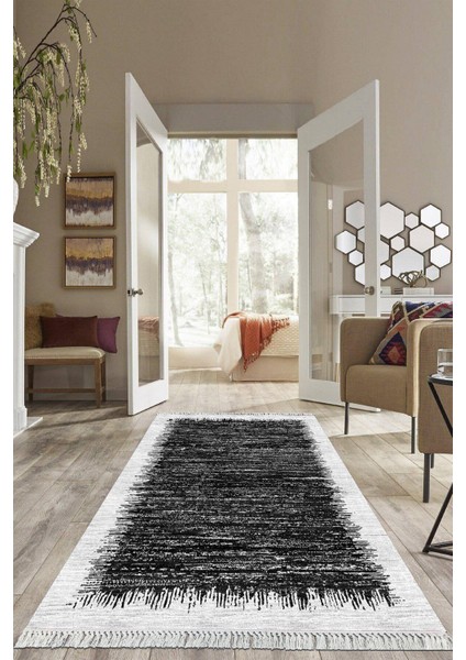 Dijital Baskılı Kaymaz Taban Yıkanabilir Sade Model Salon Halısı Mutfak Halısı Yolluk VH-HS-384
