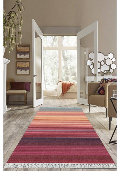 Dijital Baskılı Kaymaz Taban Yıkanabilir Modern Salon Halısı Mutfak Halısı Yolluk VH-HS-393