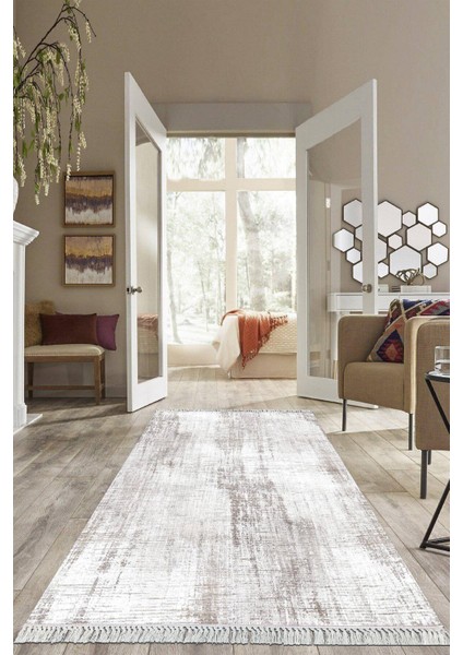 Dijital Baskılı Kaymaz Taban Yıkanabilir Sade Model Salon Halısı Mutfak Halısı Yolluk VH-HS-226