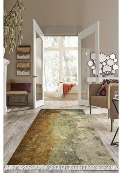 Dijital Baskılı Kaymaz Taban Yıkanabilir Modern Salon Halısı Mutfak Halısı Yolluk VH-HS-331